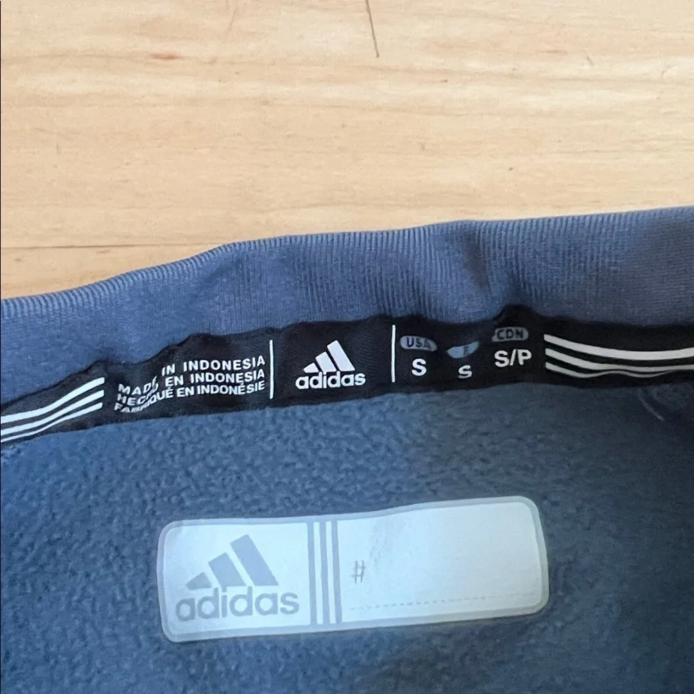 Adidas Forest Green Crewneck Pullover with Gray Trim